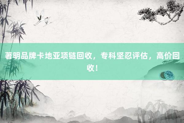 著明品牌卡地亚项链回收，专科坚忍评估，高价回收！