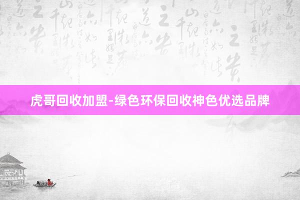 虎哥回收加盟-绿色环保回收神色优选品牌